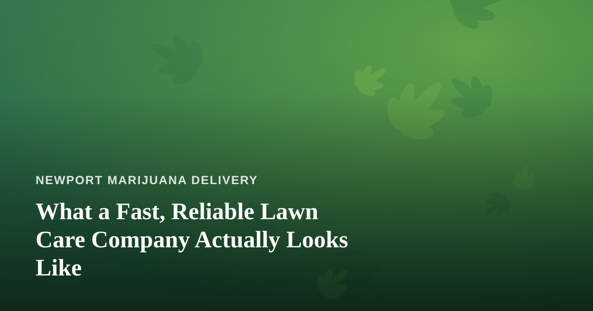 What a Fast, Reliable Lawn Care Company Actually Looks Like