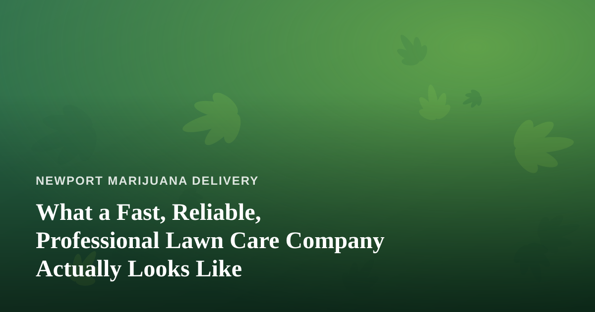 What a Fast, Reliable, Professional Lawn Care Company Actually Looks Like