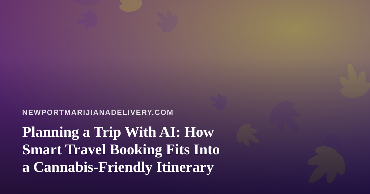 Planning a Trip With AI: How Smart Travel Booking Fits Into a Cannabis-Friendly Itinerary